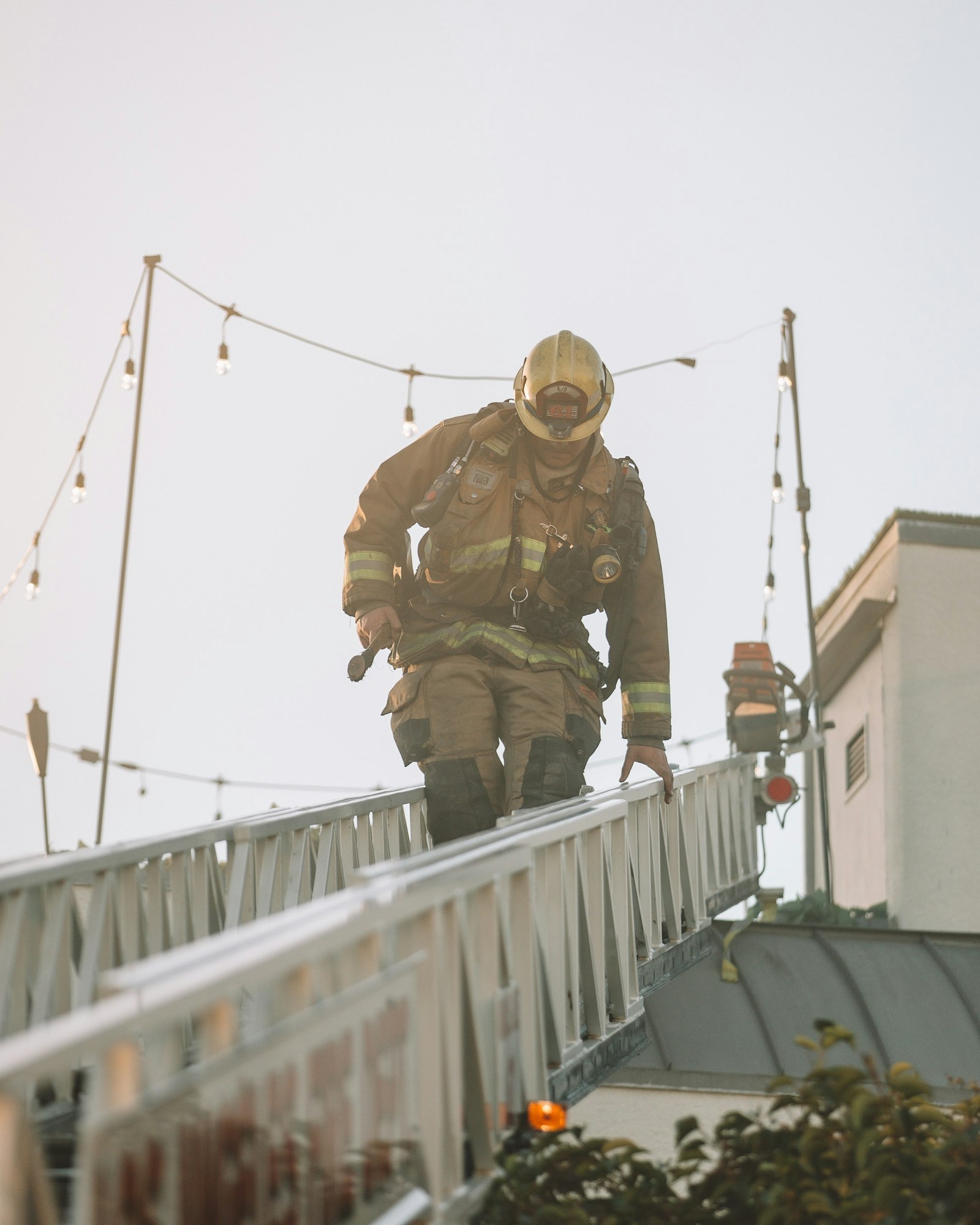 Filer Rural Fire District firefighter in action